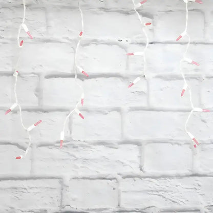 70 M5 Pink LED Icicle Lights Christmas Lights