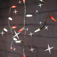 70 M5 Red, Cool White DreamSpark® Slow Fade LED Icicle Lights, White Wire [CLOSEOUT]