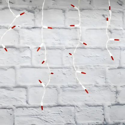 70 M5 Red DreamSpark Slow Fade LED Icicle Lights - Christmas Lights