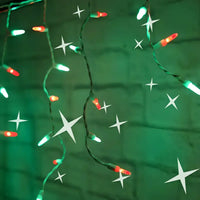 70 M5 Red, Green DreamSpark® Slow Fade LED Icicle Lights, White Wire [CLOSEOUT]