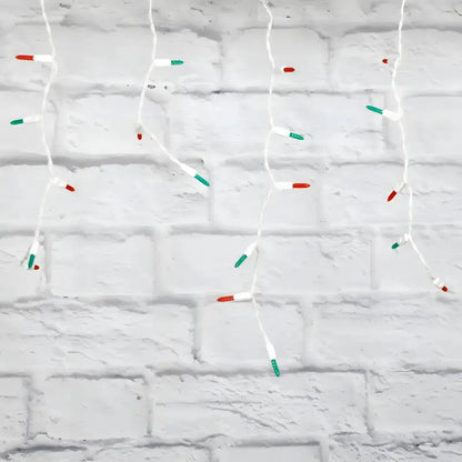 70 M5 Red Green LED Icicle Lights Christmas Lights