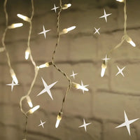 70 M5 Warm White DreamSpark® Slow Fade LED Icicle Lights, White Wire