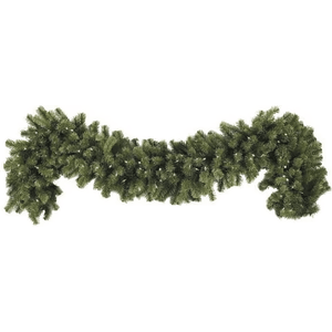 9' x 18" Sequoia Fir Garland, Pre-Lit, LED, Warm White Christmas Decorations Wintergreen Corporation