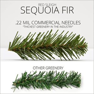 9' x 18" Sequoia Fir Garland, Unlit Christmas Decorations Wintergreen Corporation
