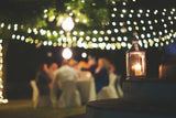 LED Christmas light string patio canopy
