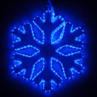 16" Blue 18 Point Snowflake with Blue Acrylic Center