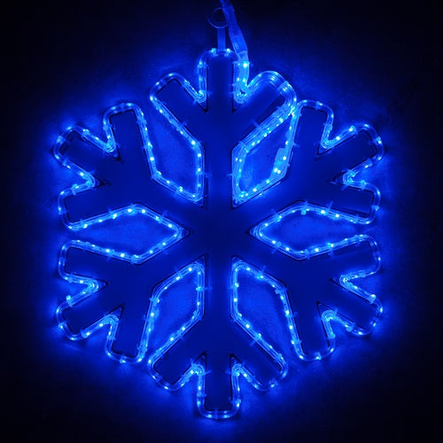 16" Blue 18 Point Snowflake with Blue Acrylic Center