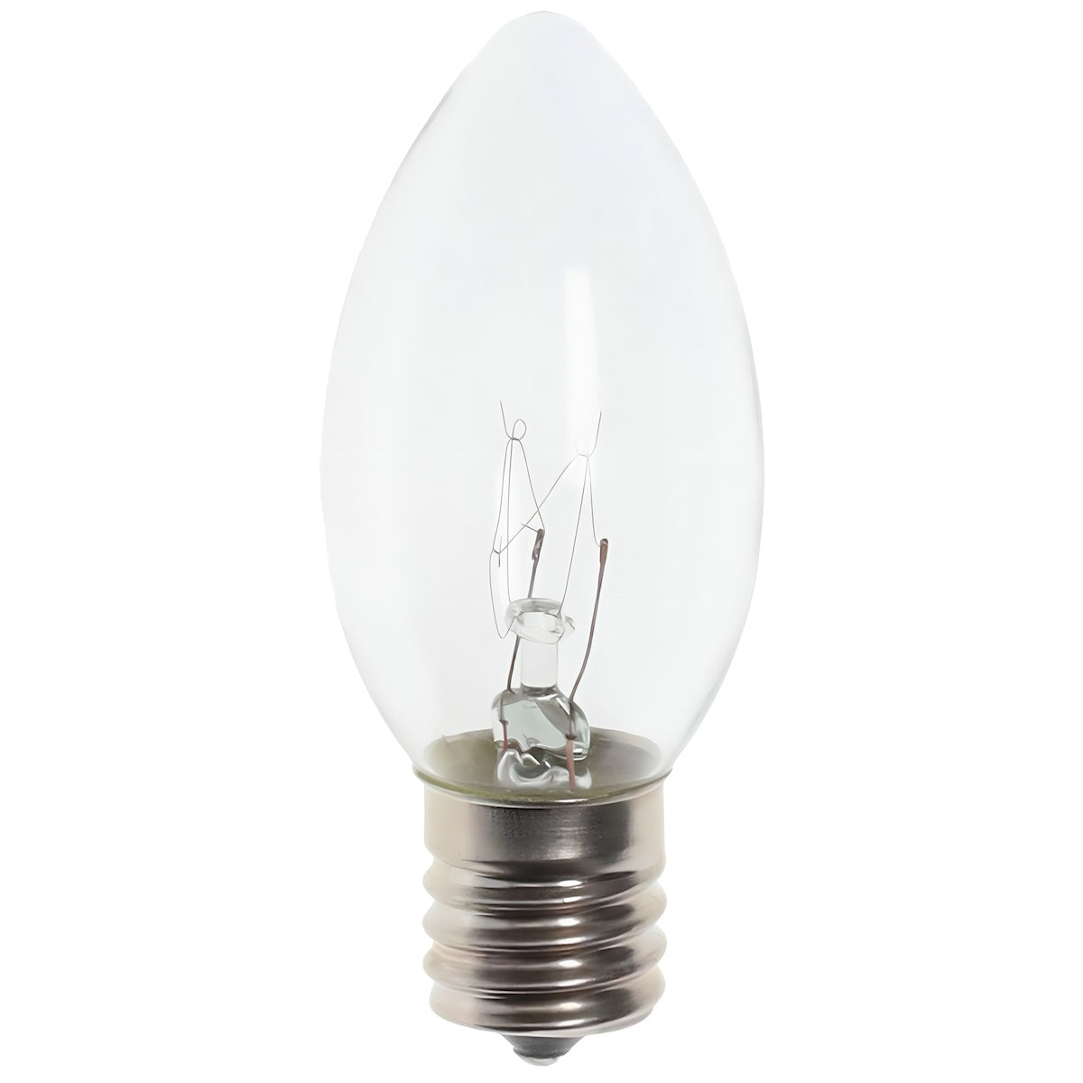 C9 Incandescent Christmas Light Bulbs, Clear, Transparent, Pack of 25 [CLOSEOUT] - The Christmas Light Emporium