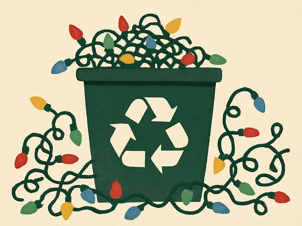 Christmas lights recycling