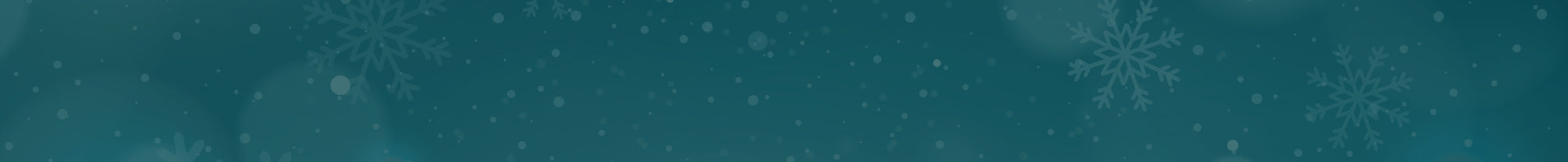 Collection Header Background Image of Snowflakes on Green Background
