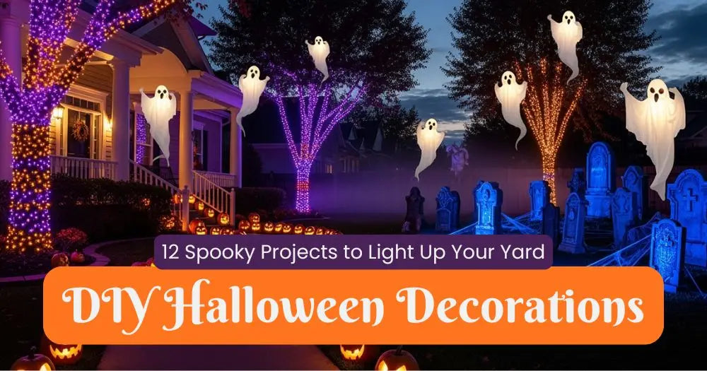 DIY Halloween Decorations Using Christmas Lights: 12 Spooky Projects That'll Light Up Your Yard