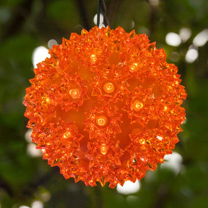6" Orange 5mm LED Starlight Sphere