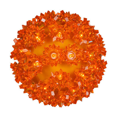 6" Orange 5mm LED Starlight Sphere