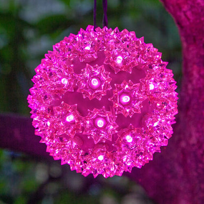7.5" Pink 5mm LED Starlight Sphere