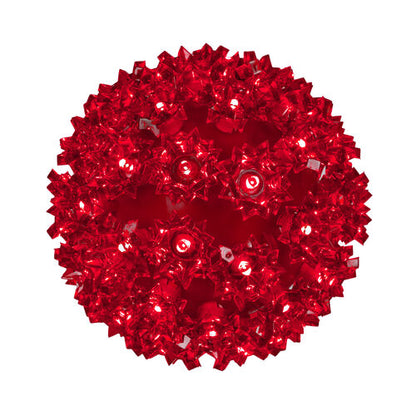6" Red 5mm LED Starlight Sphere