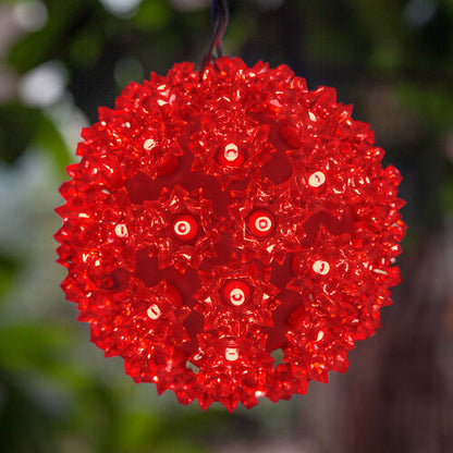 6" Red 5mm LED Starlight Sphere