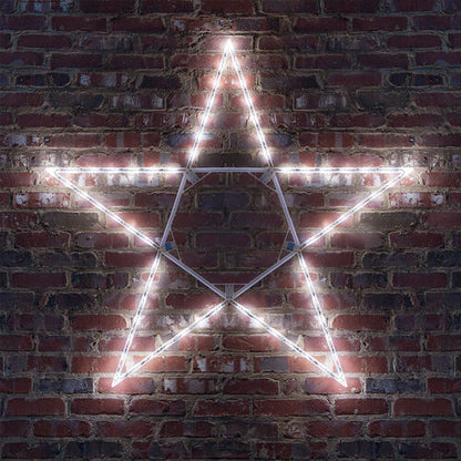 32" Cool White LED Folding Star