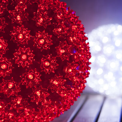 6" Red 5mm LED Starlight Sphere