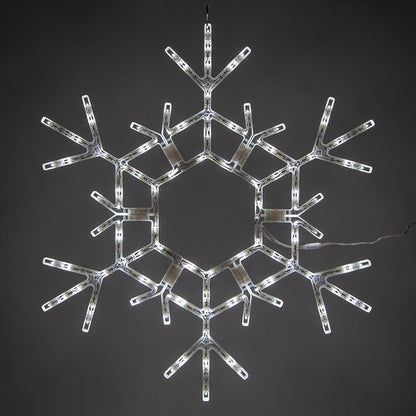 36" LED Folding Snowflake, Cool White Lights