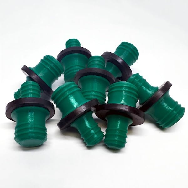 Socket Stuffer, Screw In Socket Covers, Seals for Empty C7 and C9 Sockets, Green, Pack of 25 - The Christmas Light Emporium