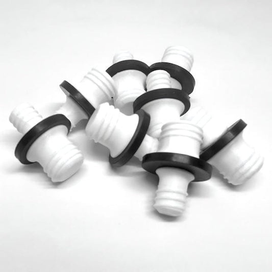 Socket Stuffer, Screw In Socket Covers, Seals for Empty C7 and C9 Sockets, White, Pack of 25 - The Christmas Light Emporium