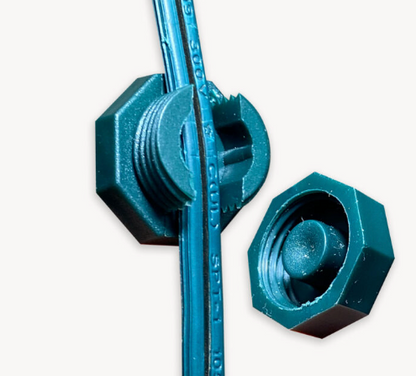 Lite-Netics Magnetic Wire Clamps, Green, Pack of 20