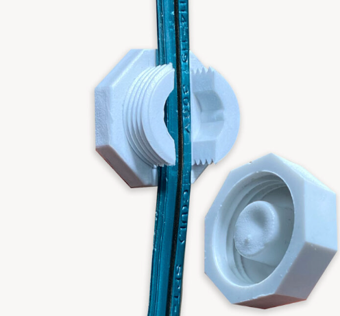 Lite-Netics Magnetic Wire Clamps, White, Pack of 20