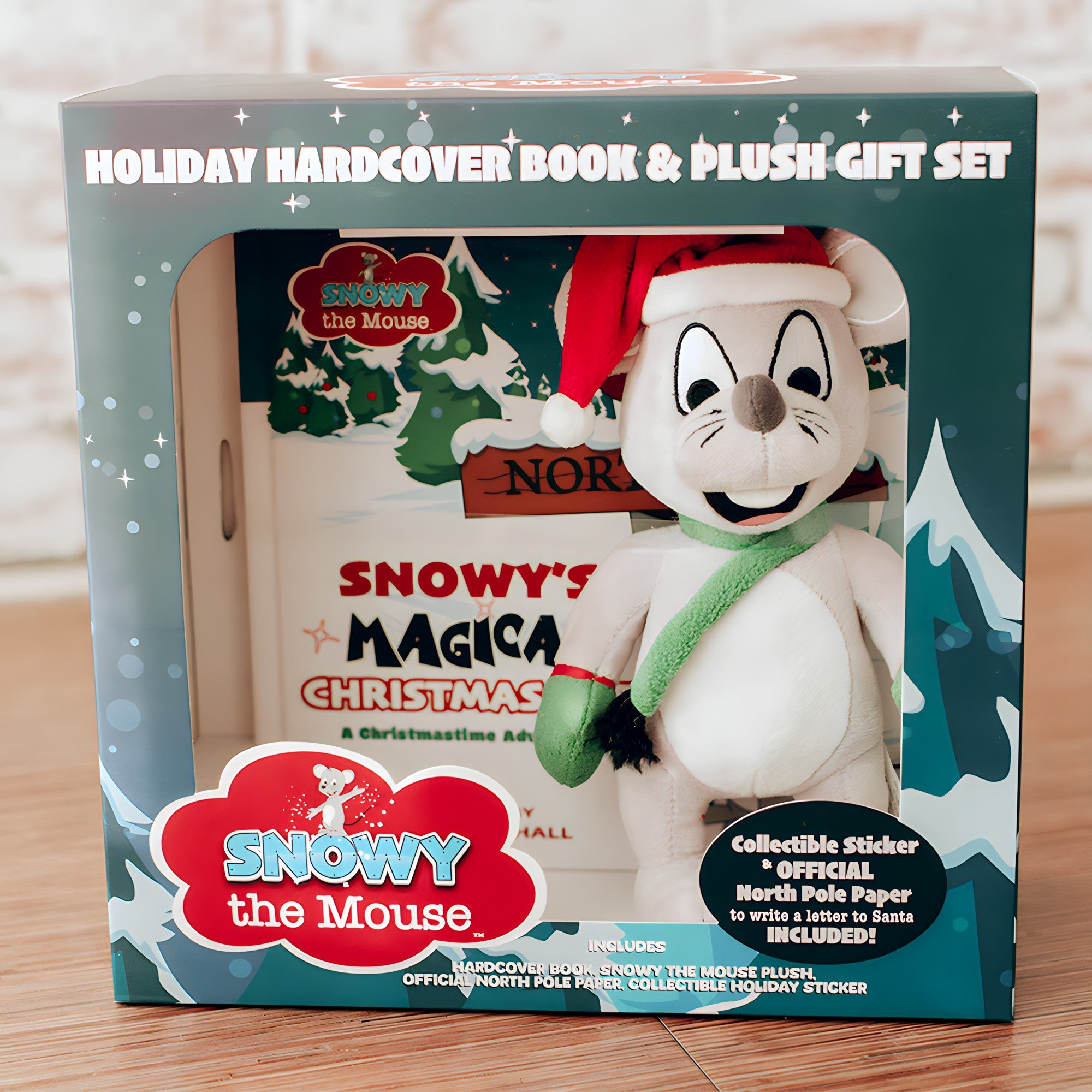 Snowy's Magical Christmas Eve Holiday Book & Plush Gift Set - Snowy the Mouse