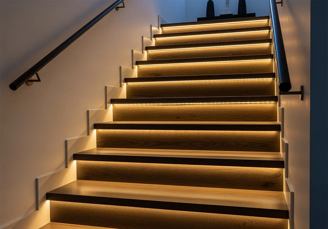Staircase Safety and Accent Lighting