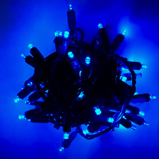 5mm LED Smooth Fade Lights, DreamSpark, Blue, 70 Bulbs, 4" Spacing