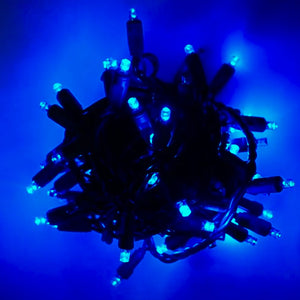 5mm LED Smooth Fade Lights, DreamSpark, Blue, 70 Bulbs, 4" Spacing