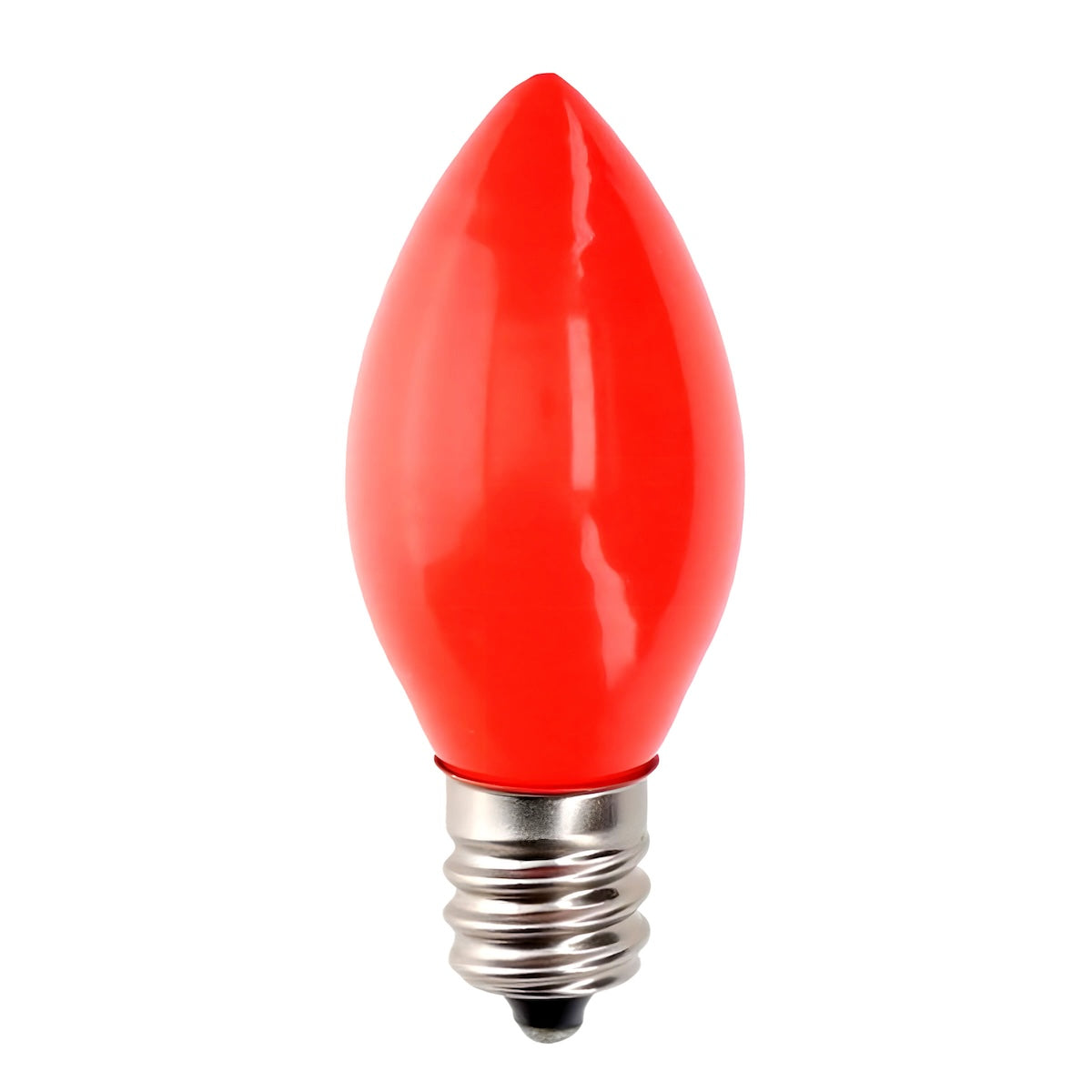 C7 Incandescent Christmas Light Bulbs, Orange, Opaque, Pack of 25 [CLOSEOUT] - The Christmas Light Emporium