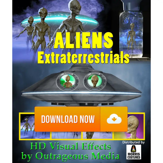 Aliens Extraterrestrials Projection Effect Digital Download - Digital Decorations and Projection Effects