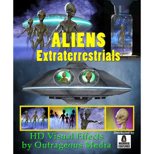 Aliens Extraterrestrials, Projection Effect, USB Version Digital Decorations and Projection Effects Hyers Media USB