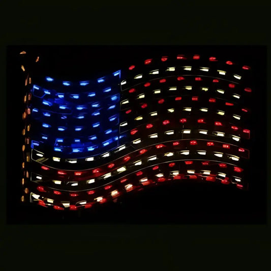 American Flag Wireframes Displays and Yard Art