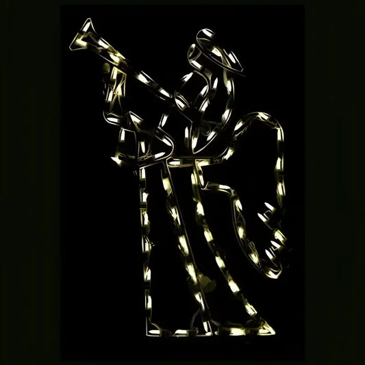 Angel with Trumpet Small Wireframes Displays and Yard Art