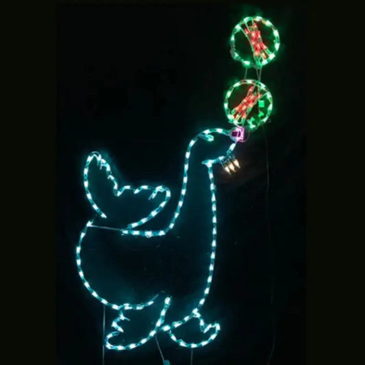 Animated Seal with Ball Wireframes Displays and Yard Art