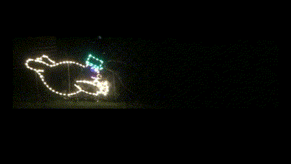 Animated Snowman Sliding, Lighted Outdoor Christmas Display - Wireframes Displays and Yard Art