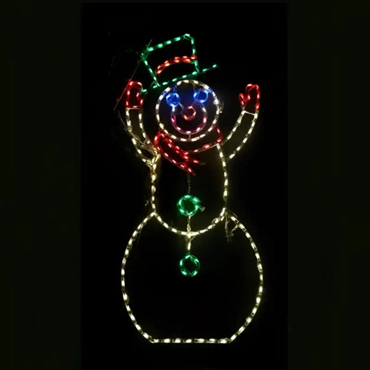 Basic Snowman Large Wireframes Displays and Yard Art