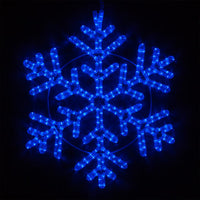 24" LED 42 Point Snowflake, Blue
