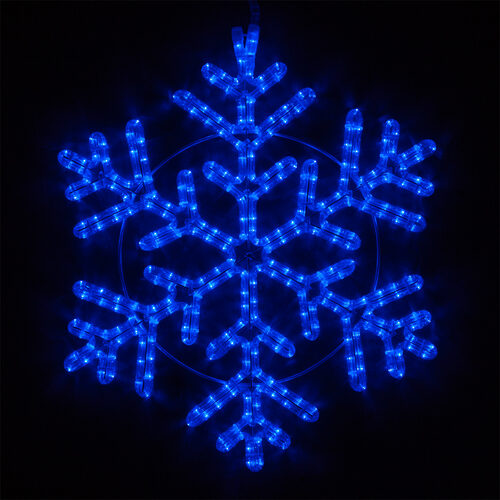 24" LED 42 Point Snowflake, Blue