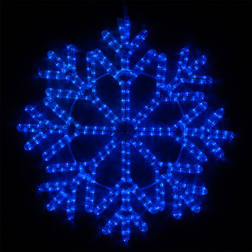 24" LED 40 Point Snowflake, Blue
