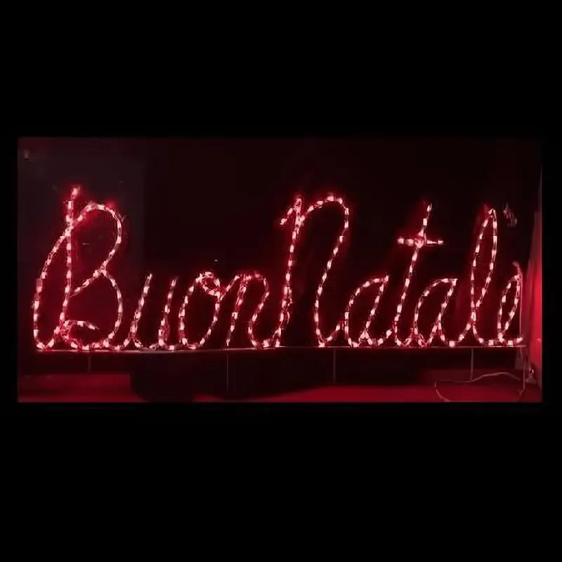 Buon Natale Sign - Wireframes Displays and Yard Art