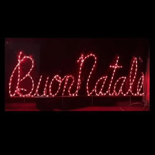 Buon Natale Sign - Wireframes Displays and Yard Art