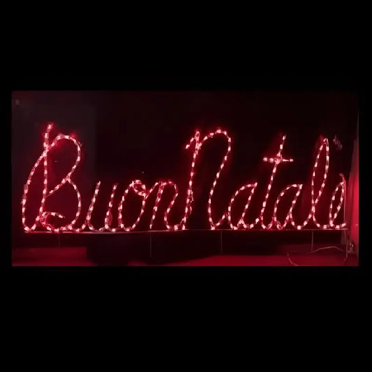 Buon Natale Sign Wireframes Displays and Yard Art
