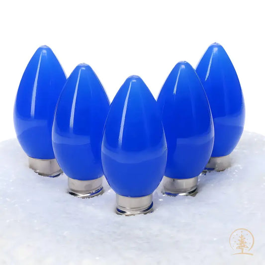 C7 Blue ProCore LED Christmas Light Bulbs Opaque Pack of 25 - Christmas Lights