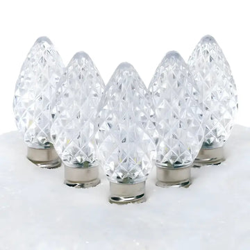 C7 Cool White ProCore LED Christmas Light Bulbs - Christmas Lights