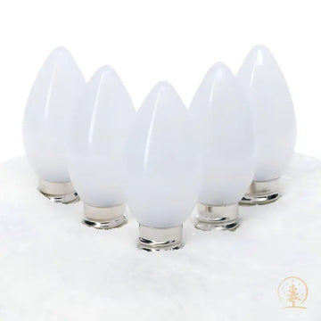 C7 Cool White Smooth ProCore LED Christmas Light Bulbs - Christmas Lights