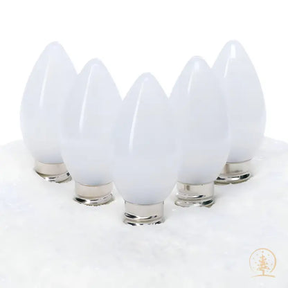 C7 Cool White Smooth ProCore LED Christmas Light Bulbs - Christmas Lights