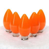 C7 Orange Smooth ProCore® LED Christmas Light Bulbs